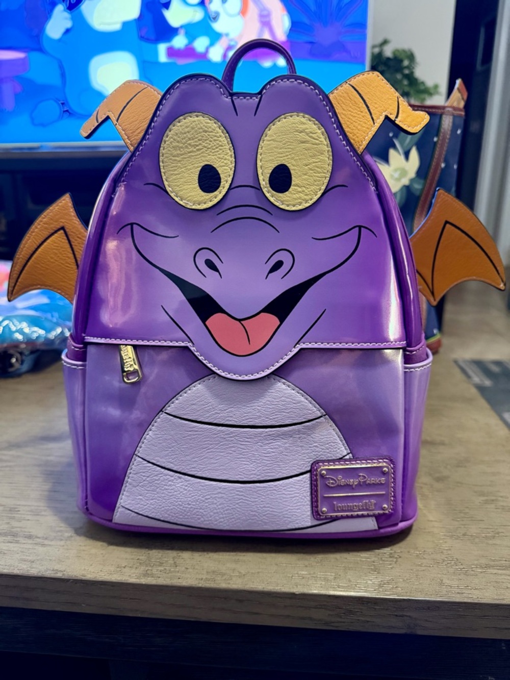Disney Purple Figment Character Mini Backpack
